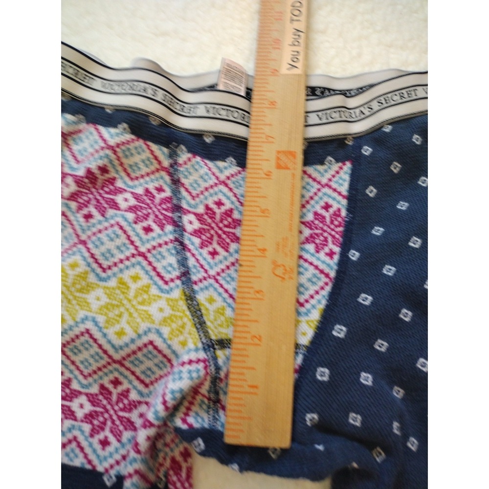 Victoria Secret Pajamas Pants Woman's Medium Multicolor‎ Elastic Waist Mid Rise - Picture 5 of 7